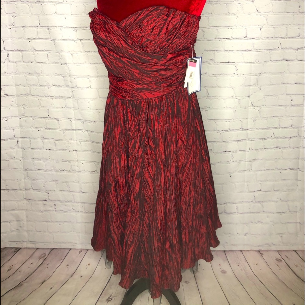 Deep Red Metaphor Dress w/ Built-In Petticoat: 14